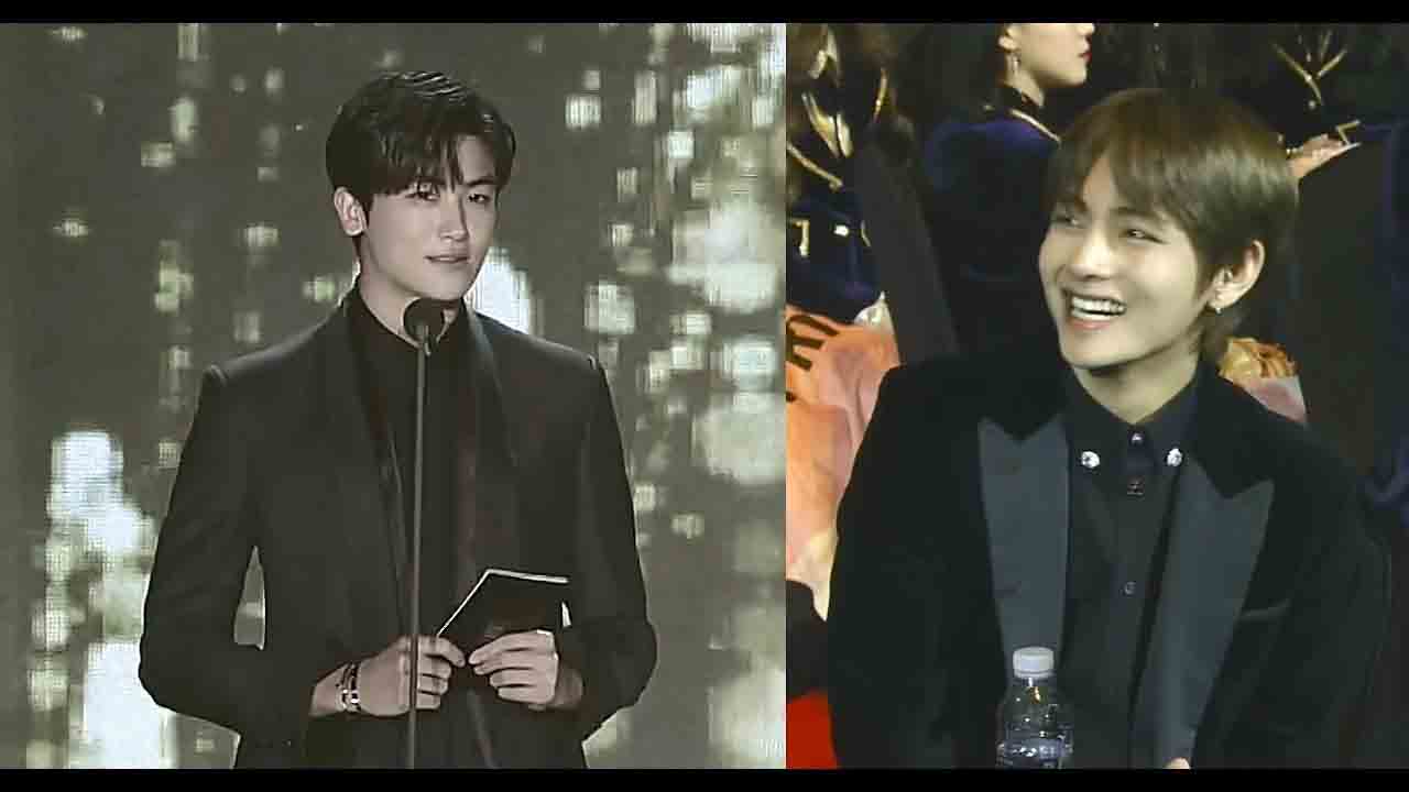 Park Hyung Sik and V BTS show Bromance at the 'Seoul Music Awards