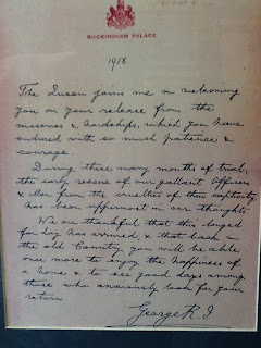 image Rare 1918 Royal Commendation Letter