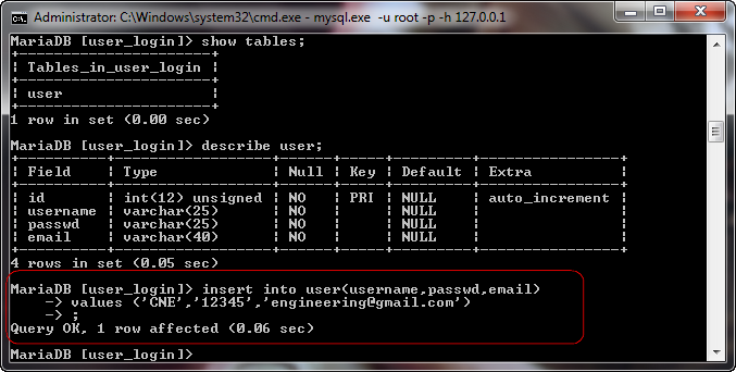Membuat Database dan Tabel di MYSQL Melalui Command Prompt ~ Computer ...