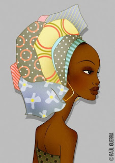 Caras de Mujeres Negras Africanas 