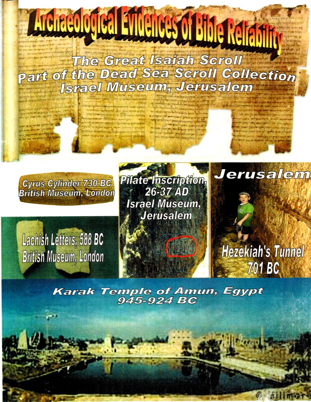 Evidences for Creation, God, the Bible and Jesus Christ Bible Archaeology
