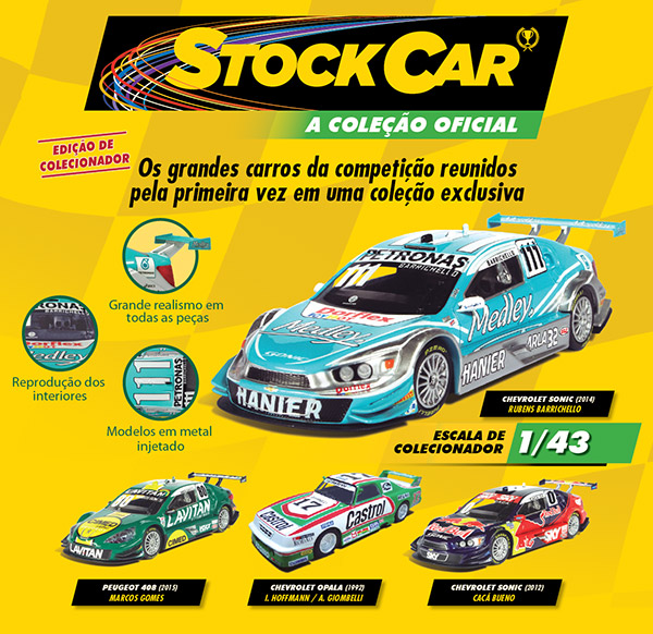 Galeria dos Brinquedos Coleção de miniaturas dos carros da Stock Car pela DeAgostini Galeria dos Brinquedos Coleção de miniaturas dos carros da Stock Car pela DeAgostini