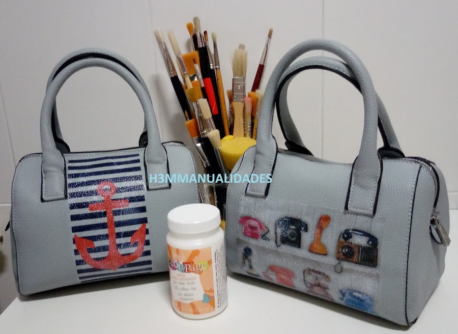 decorar-bolso-con-decoupage
