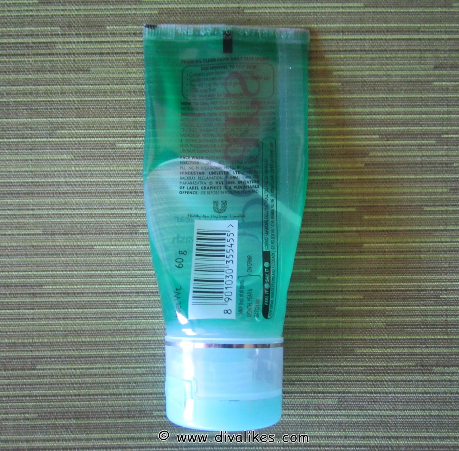 Pears Oil Clear Glow Facewash Review Diva Likes