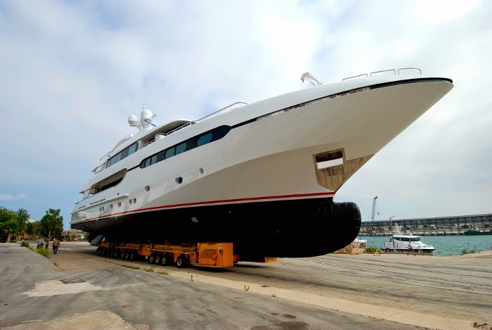 Sunrise Yachts 45m Prohect Hull 182 launch