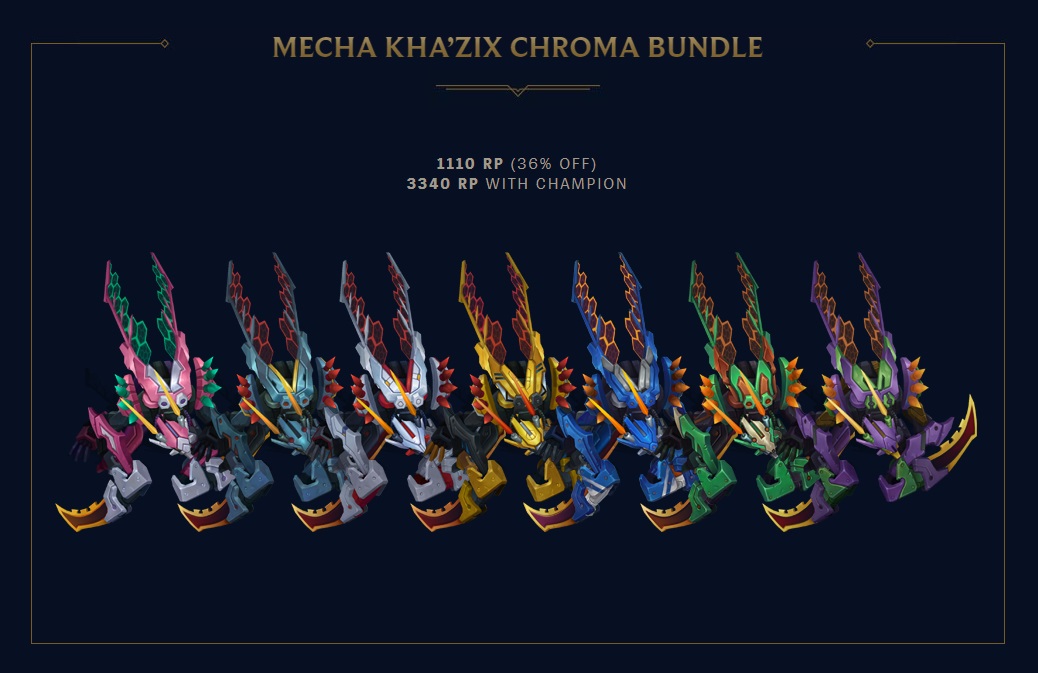 Nowa skórka Mecha Rengar i chroma Mecha Aatrox, Mecha Kha’Zix