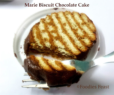 Marie Biscuit Chocolate Cake