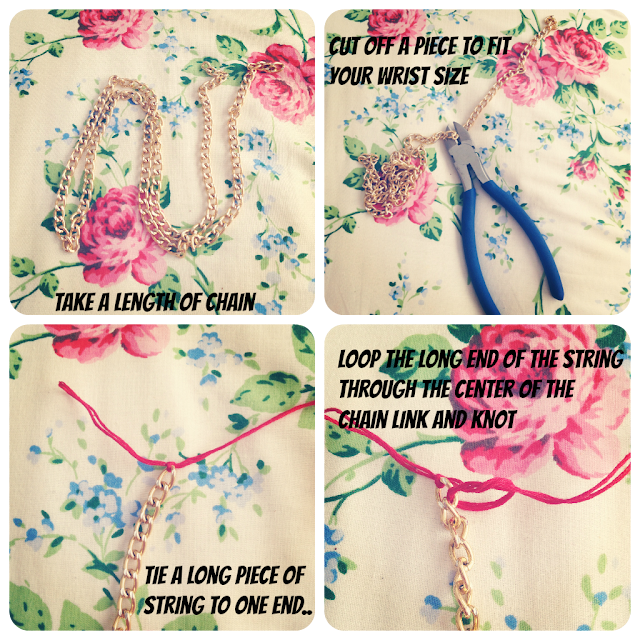 DIY woven chain link bracelet! — Caroline Burke Burkatron