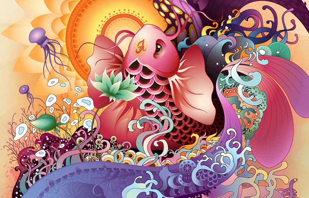 The Daily Desktop Psychedelic Animals!