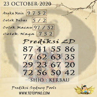 Prediksi Syair Sydney 23 Oktober 2020 Pangkalantoto