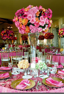 wedding reception flower arrangements