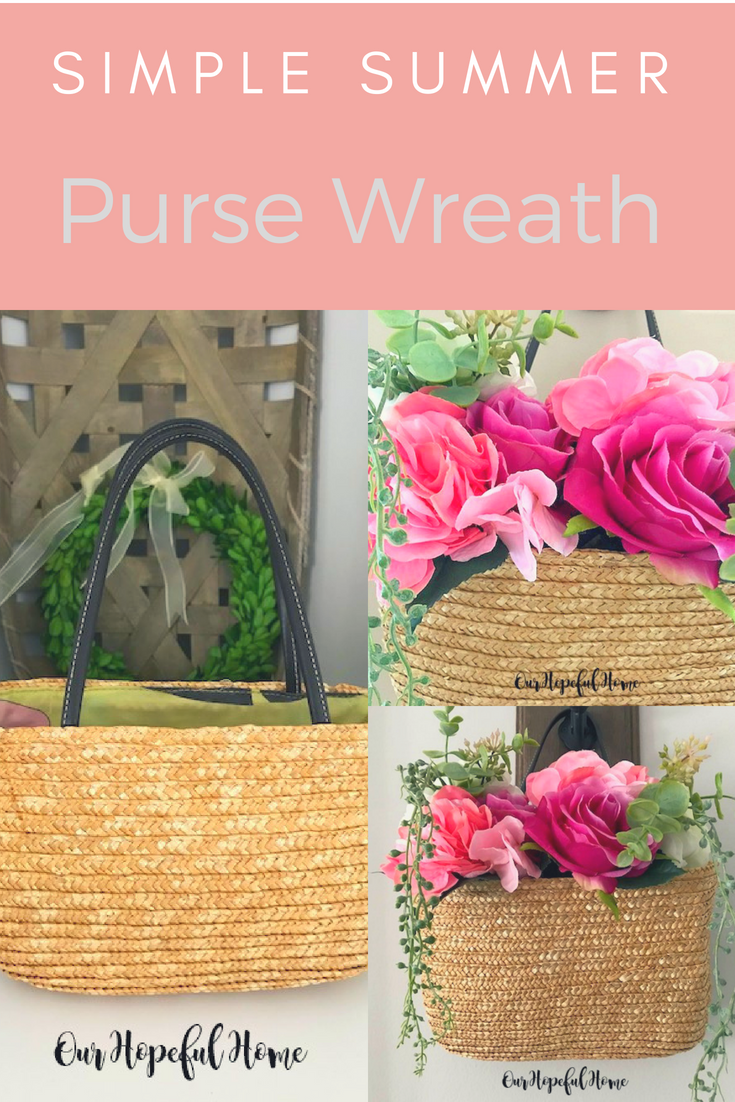 Our Hopeful Home Simple Summer Purse Wreath