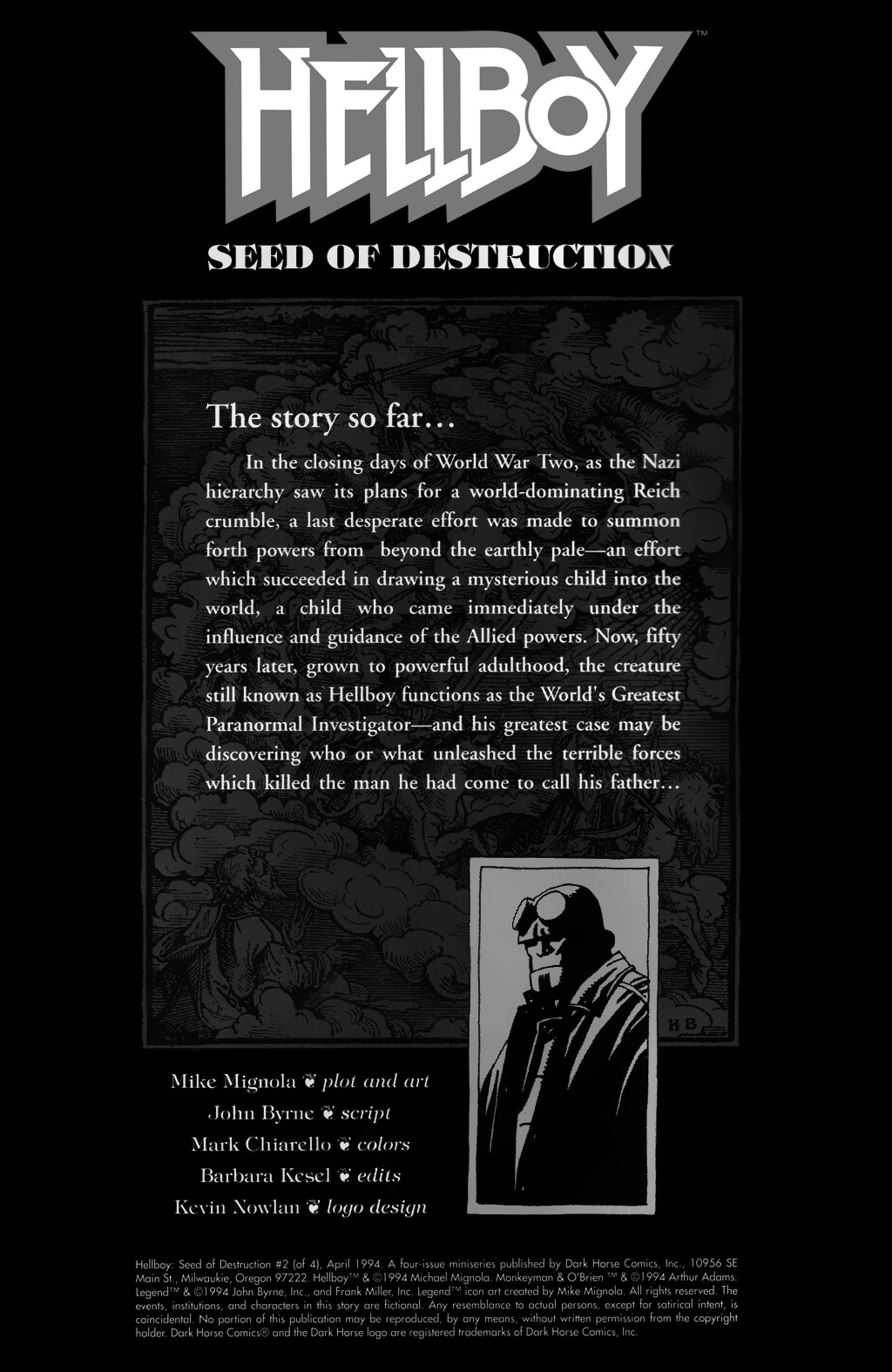 Read online Hellboy: Seed of Destruction comic -  Issue #2 - 2