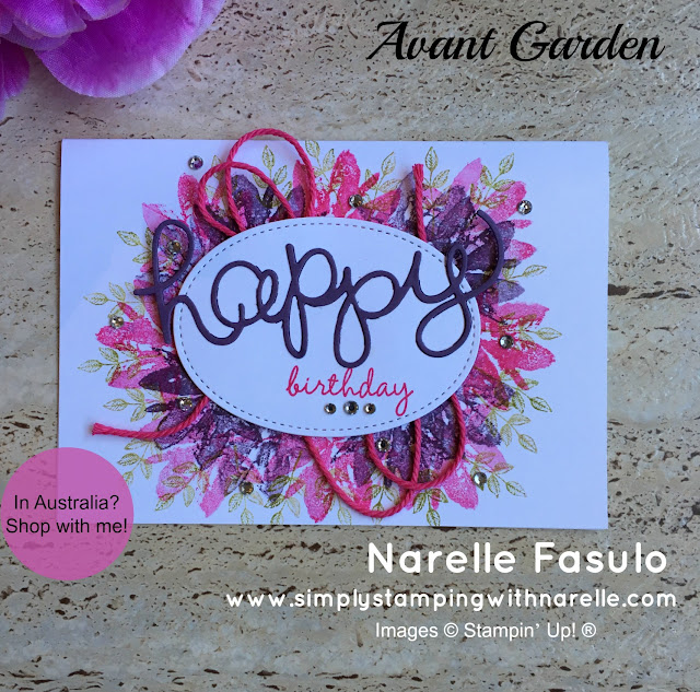 Avant Garden - Sale-A-Bration - Simply Stamping with Narelle - shop here - https://goo.gl/D69yPw