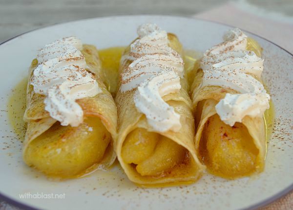 These Cinnamon Apple Enchiladas are drenched in syrup with a slightly crisp top - so easy, so delicious !