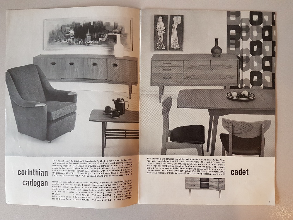 Space Vintage and Retro Nathan Furniture 1965 Catalogue