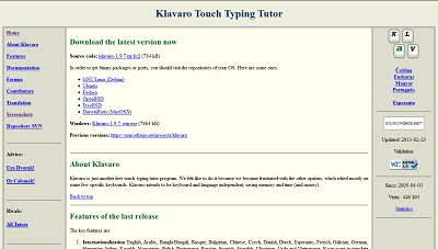 Klavaro, Typing Tutor Software