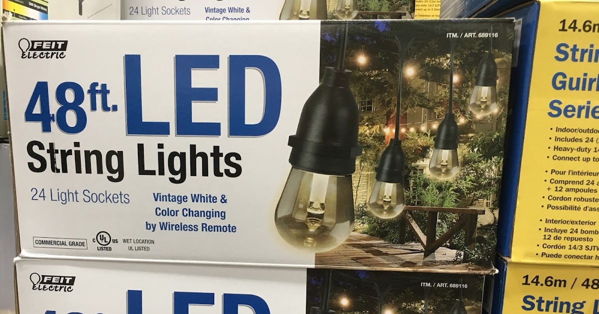 Feit Led String Lights Stunning Feit Electric 60ft LED String Lights Costco Weekender Feit Led String Lights Stunning Feit Electric 60ft LED String Lights Costco Weekender