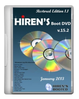 Hirens Boot DVD 15.2 Restored Edition Free Download