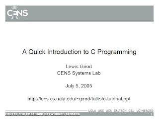 Embedded System with Microcontroller: PPT: A Quick Introduction to C ...