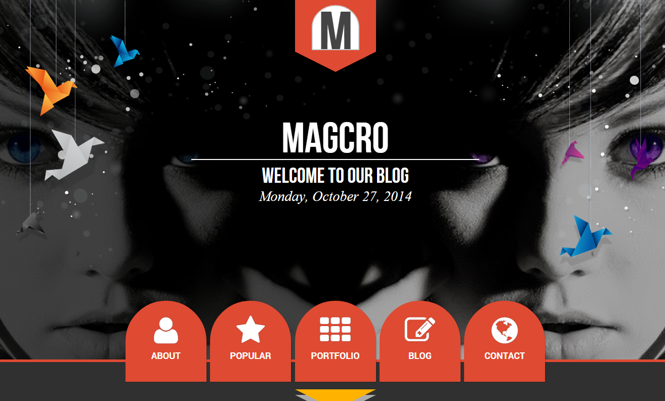 Magcro Parallax Blogger Kişisel Blog Teması