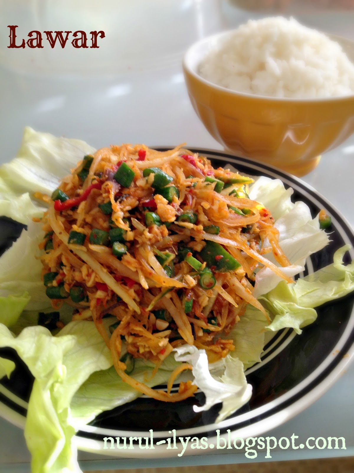 My Kitchen Lab Lawar Pepaya Muda ( Balinese Papaya Salad )