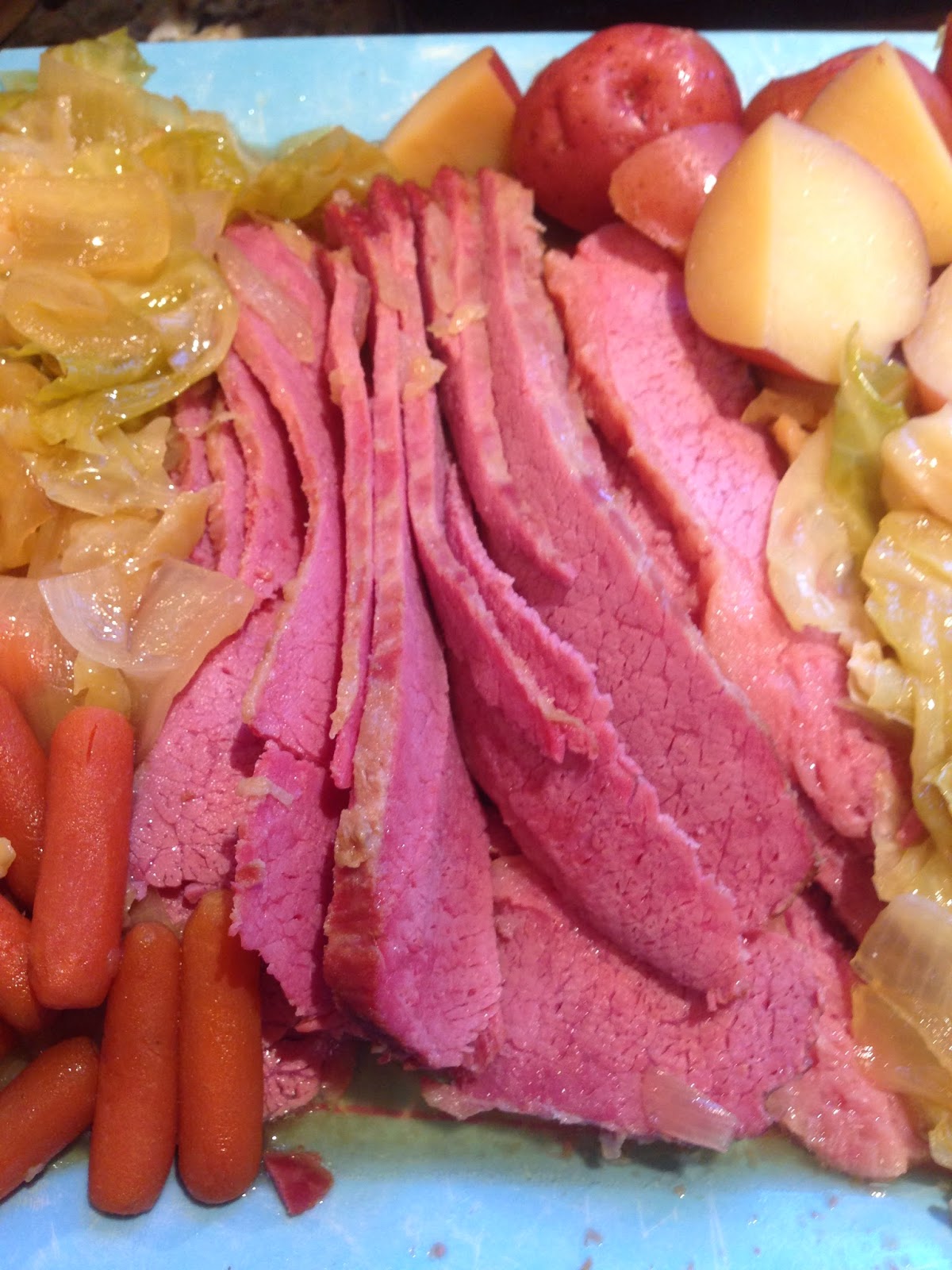 Nana's Recipe Box Crock Pot Corned Beef and Cabbage