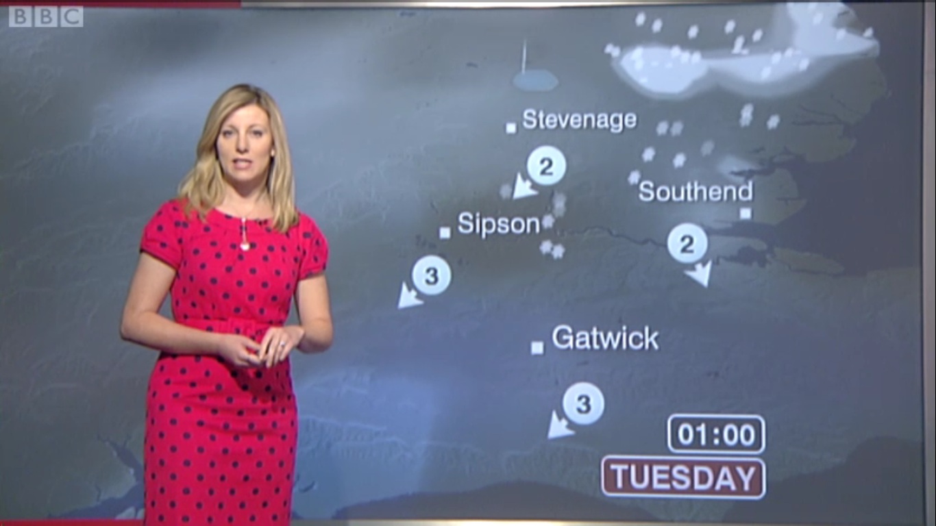UK Regional News Caps Sara Thornton BBC Regional Weather