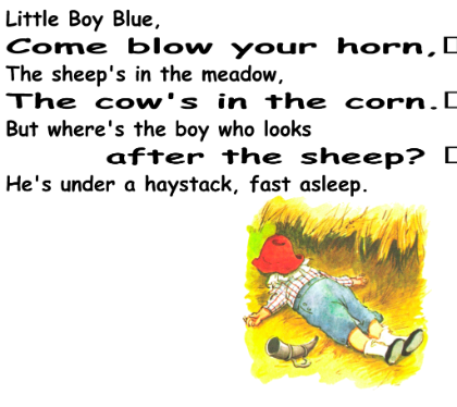 Year 1 English Corner: Nursery Rhymes