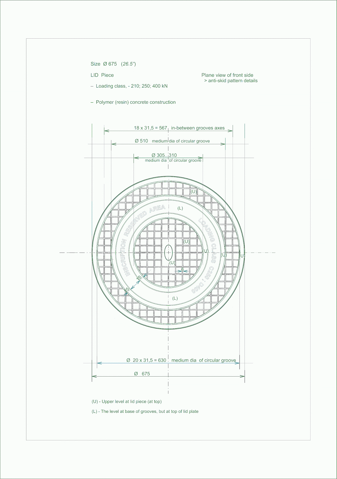 Polymer concrete manhole covers