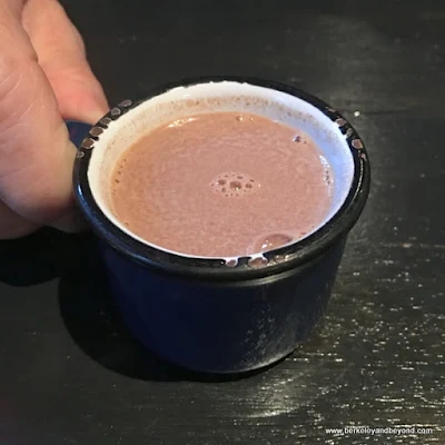 petite hot chocolate at Cultura restaurant in Carmel, California