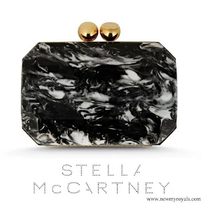 Meghan Markle carried Stella McCartney Lucia Plexi Clutch