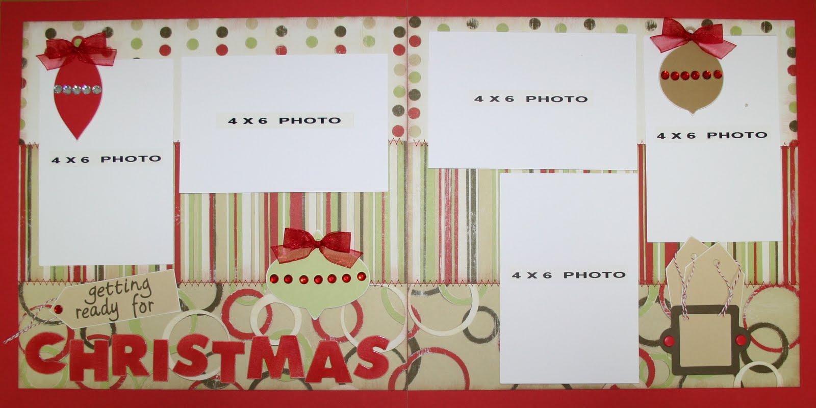 Scrapbooking for Others Premade Scrapbook Pages Christmas