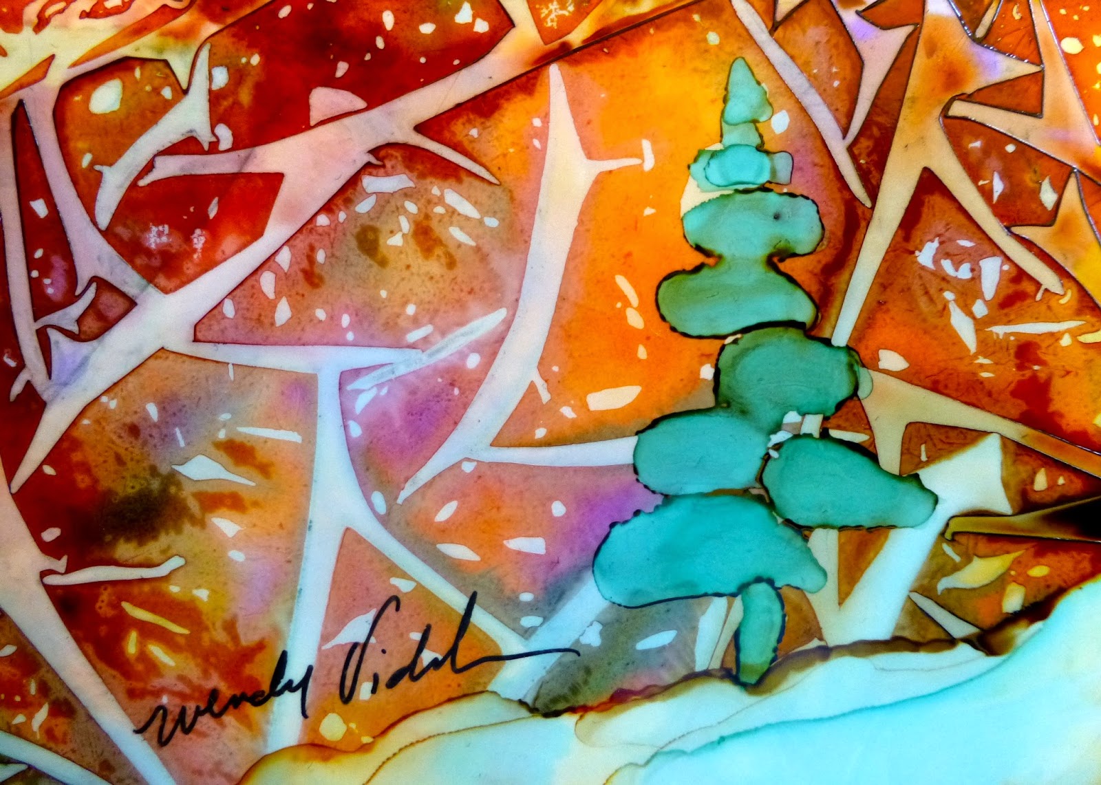 How to Paint with Alcohol Inks, by Wendy Videlock: How to Paint with