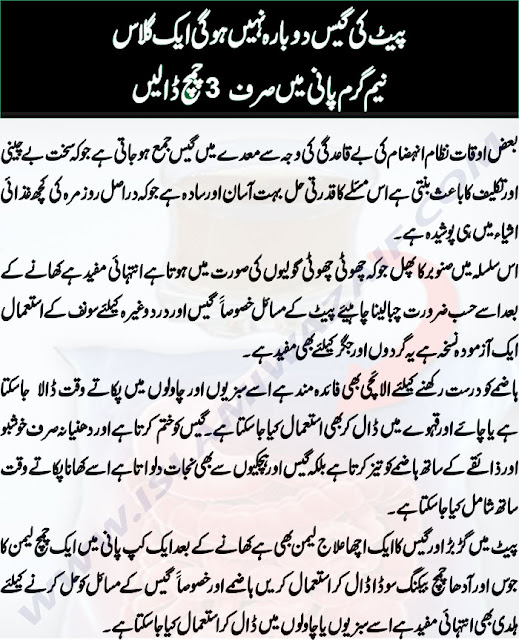 Pait Ki Gas Ka Fori Ilaj IslamiWazaif