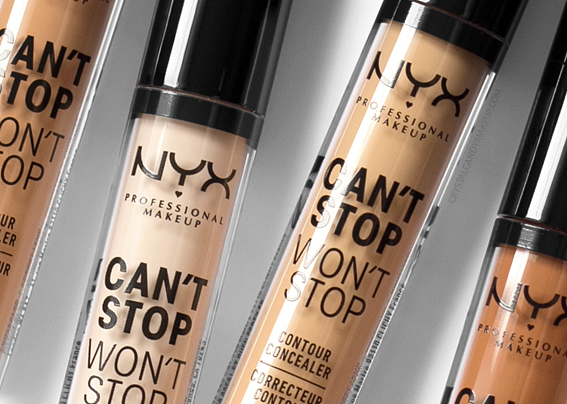 NYX Can't Stop Won't Stop Concealer - CrystalCandy Makeup Blog | Review + Swatches