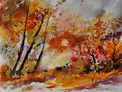 ledent pol watercolor herbst landschaft impressionismus neo watercolors paintings oil aucun publie commentaire par