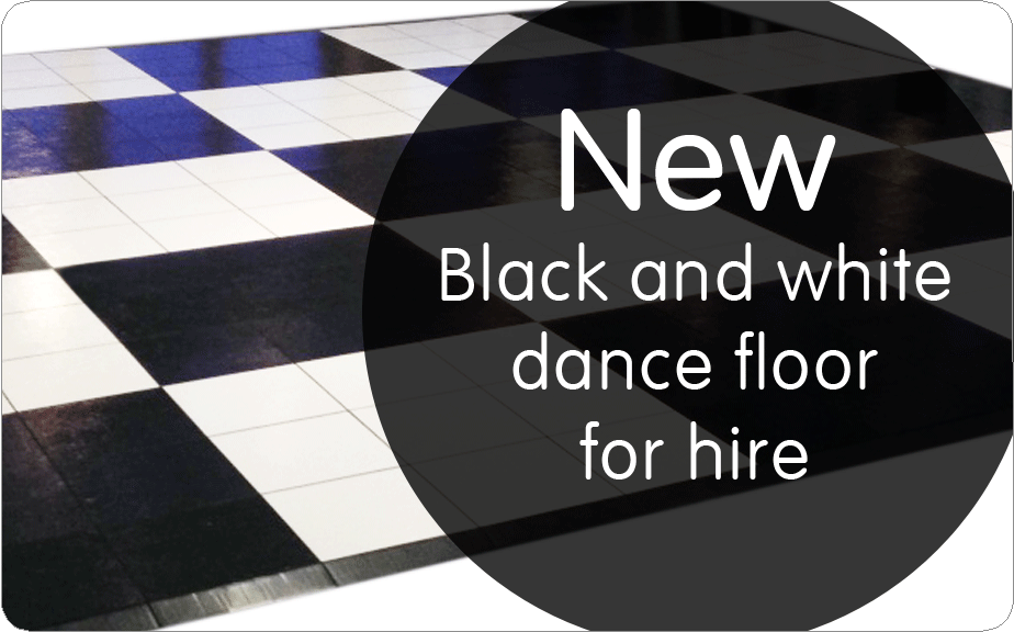 AVA party hire NEW BLACK AND WHITE DANCE FLOOR FOR HIRE