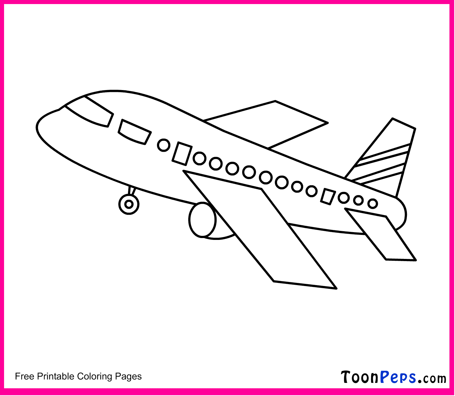 printable coloring pages airplane - photo #50