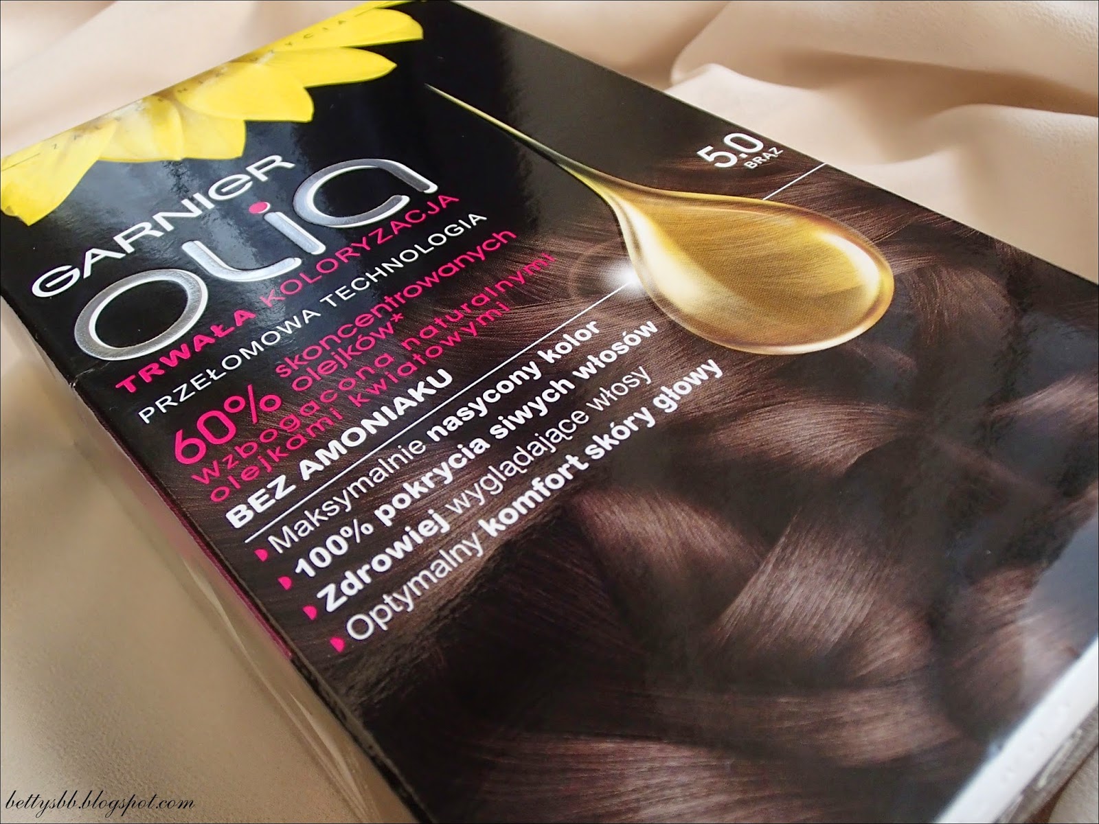 Betty's Beauty Blog: Garnier Olia 5.0 Brąz