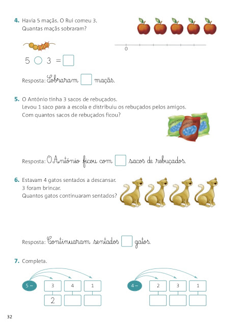 fichas de matematica 1 ano para imprimir