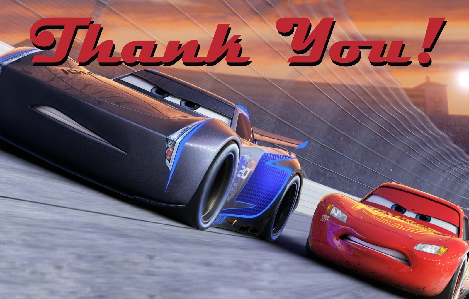 Musings of an Average Mom Cars 3 Thank You Cards