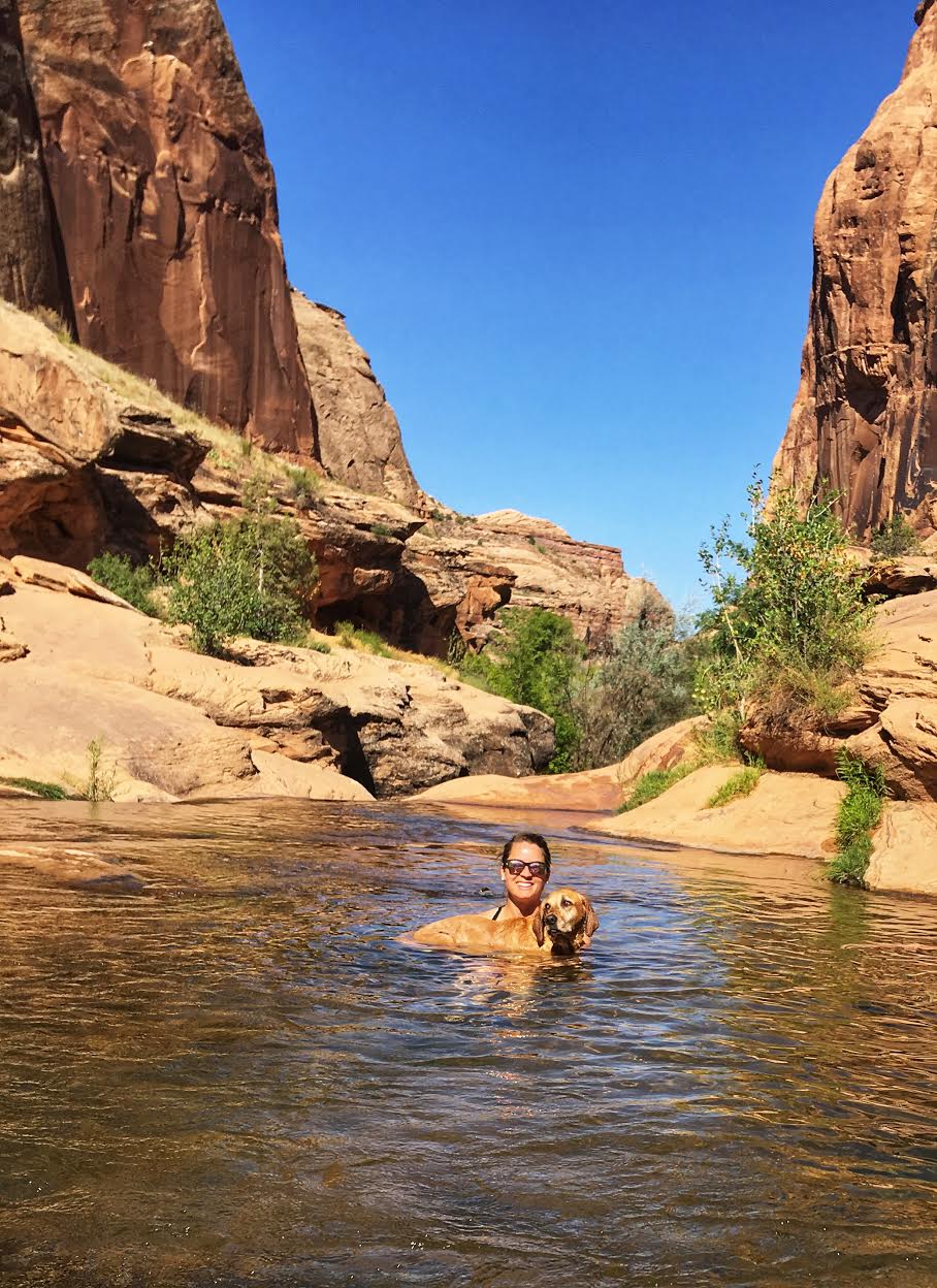 Hiking the North Fork of Mill Creek, Moab Girl on a Hike