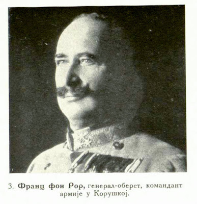  Franz v. Roh, Colonel General. Army Commandant in Koruska.