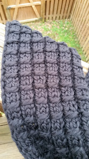 bamboo stitch loom knit scarf