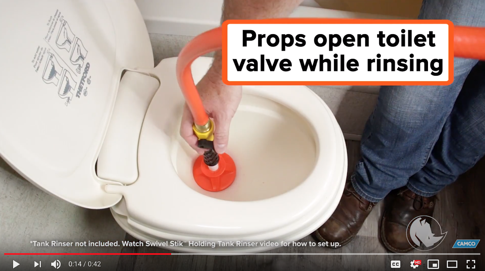 Gear Rhino Toilet Flush Valve Prop Gr8LakesCamper