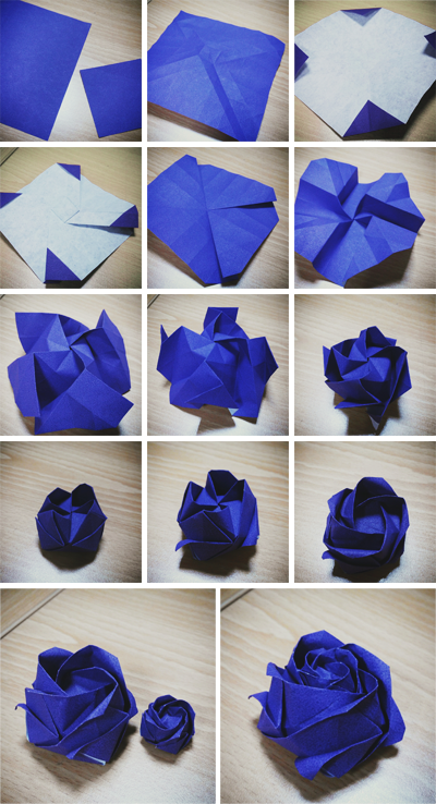 Free Printable Origami Rose