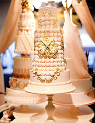 gold cakes cake pink macaron tower macaroons blush macaroon elegant macarons weddings blogger secret bellethemagazine via bride accents metallic few
