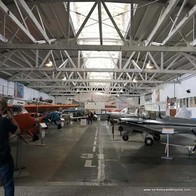 interior of hangar at Oakland Aviation Museum in Oakland, California