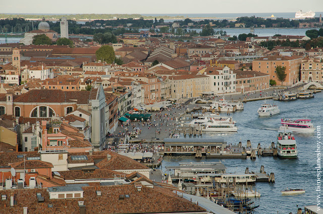Vistas Campanile Venecia mirado Italia